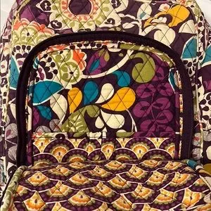 Vera Bradley Quilted Backpack in Plum Crazy (retired pattern) Vera Bradley | Bags | Vera Bradley Quilted Backpack In Plum  main image 2